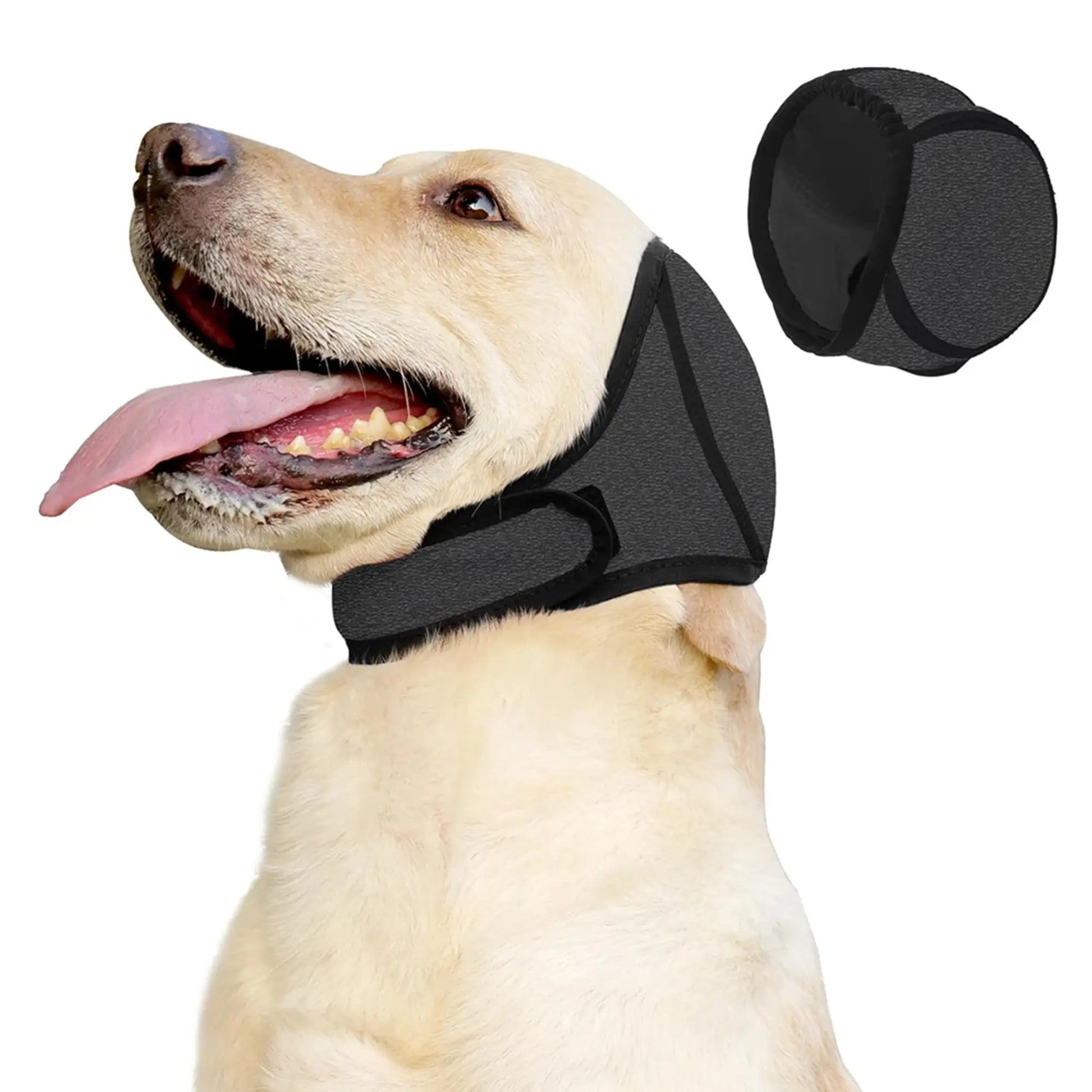 Dog Ear Protector Earmuffs Bandana for Noise Reduction and Hearing Protection Breathable Soft Material 