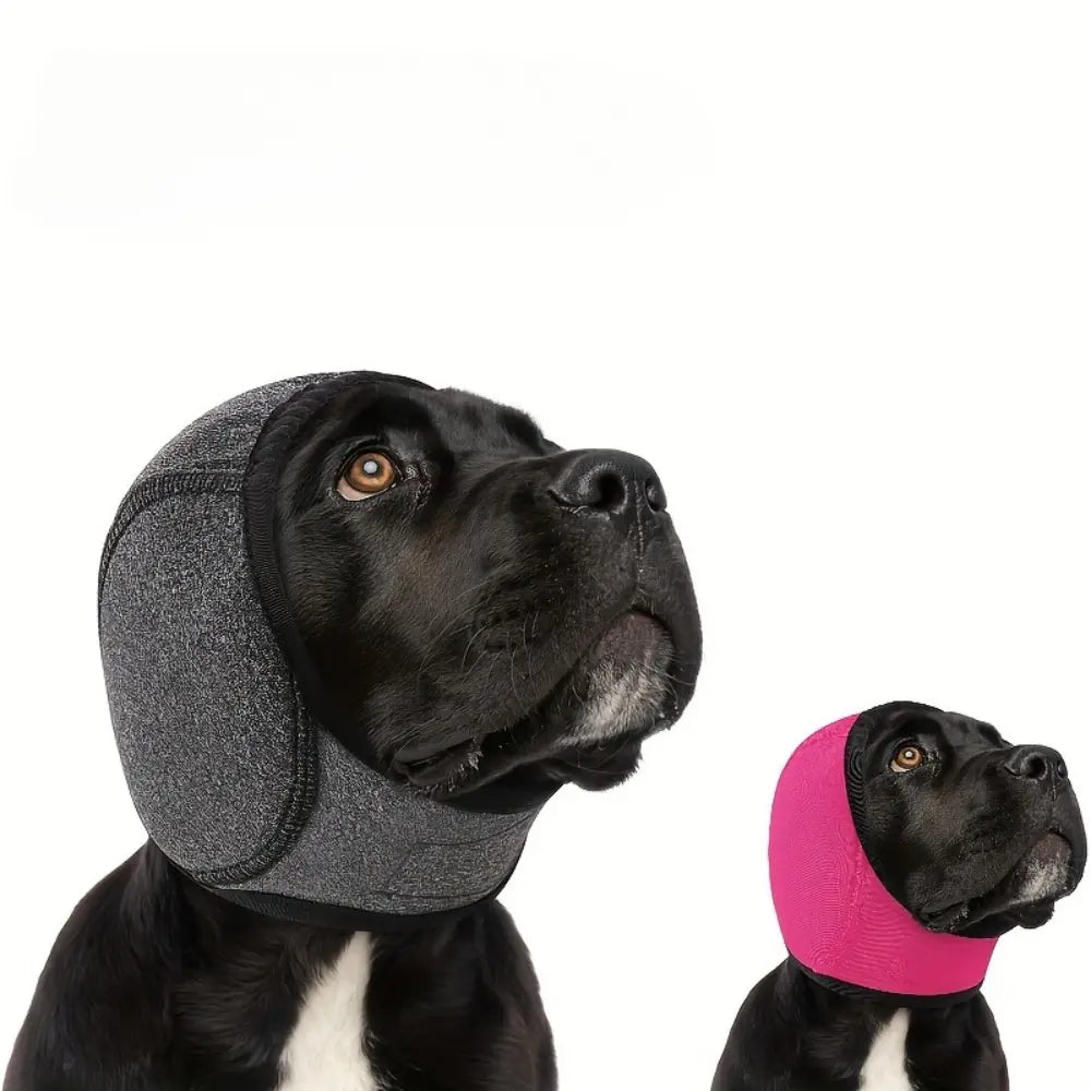 Dog Ear Protector Earmuffs Bandana for Noise Reduction and Hearing Protection Breathable Soft Material 