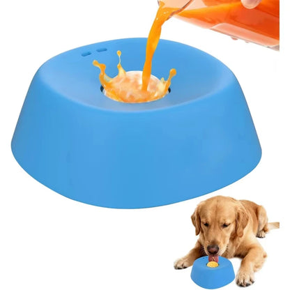 Dog Slow Feeder Bowls Anti-Slip Ball-Shaped Dog Licking Bowl for Healthy Eating Non-Slip and Anti-Chokin