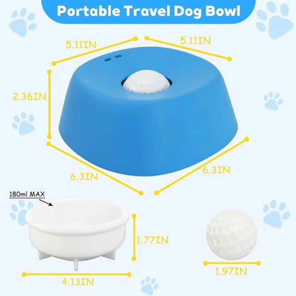 Dog Slow Feeder Bowls Anti-Slip Ball-Shaped Dog Licking Bowl for Healthy Eating Non-Slip and Anti-Chokin