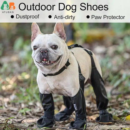 Waterproof Dog Boots Anti-Slip Dog Shoes,Pet Paw Protector, Dirty Proof and Anti Fall Dog Outdoor Walking Running