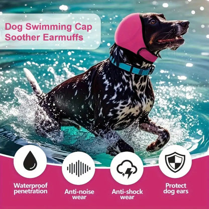 Dog Ear Protector Earmuffs Bandana for Noise Reduction and Hearing Protection Breathable Soft Material 